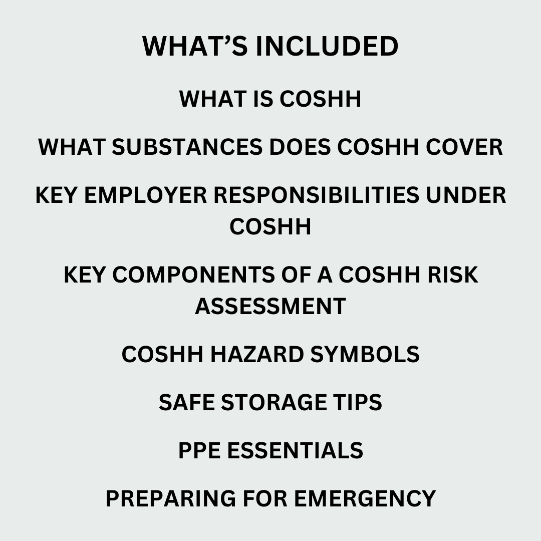 COSHH Basics Guide