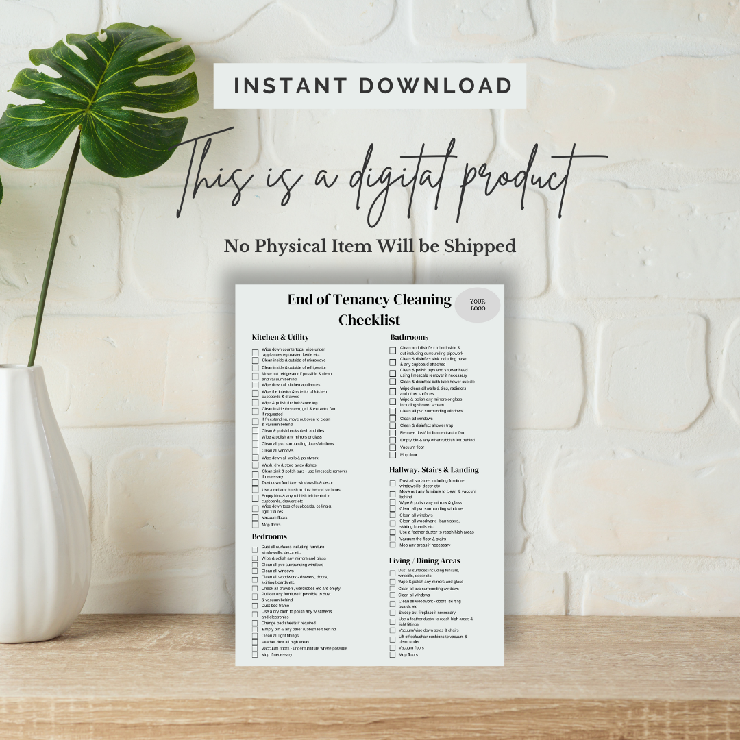 End of Tenancy Cleaning Checklist