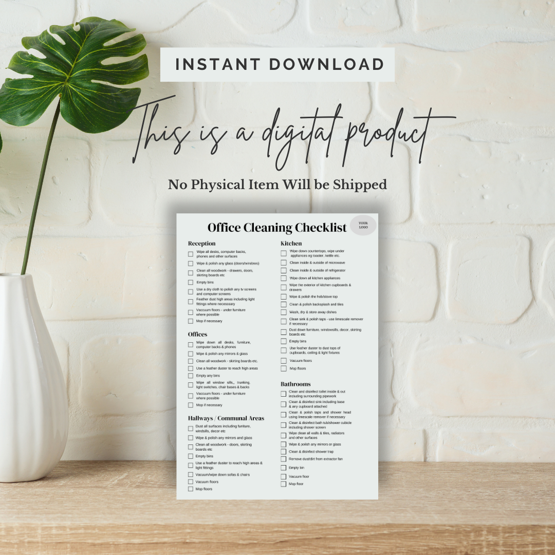 Office Cleaning Checklist