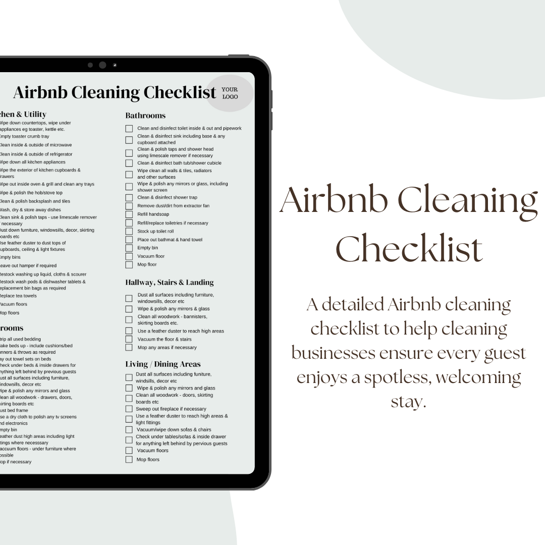 Airbnb Cleaning Checklist