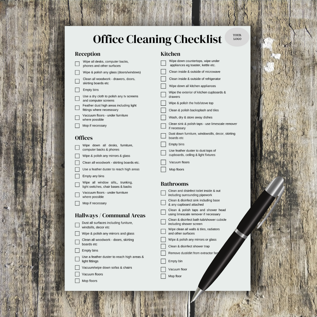 Office Cleaning Checklist
